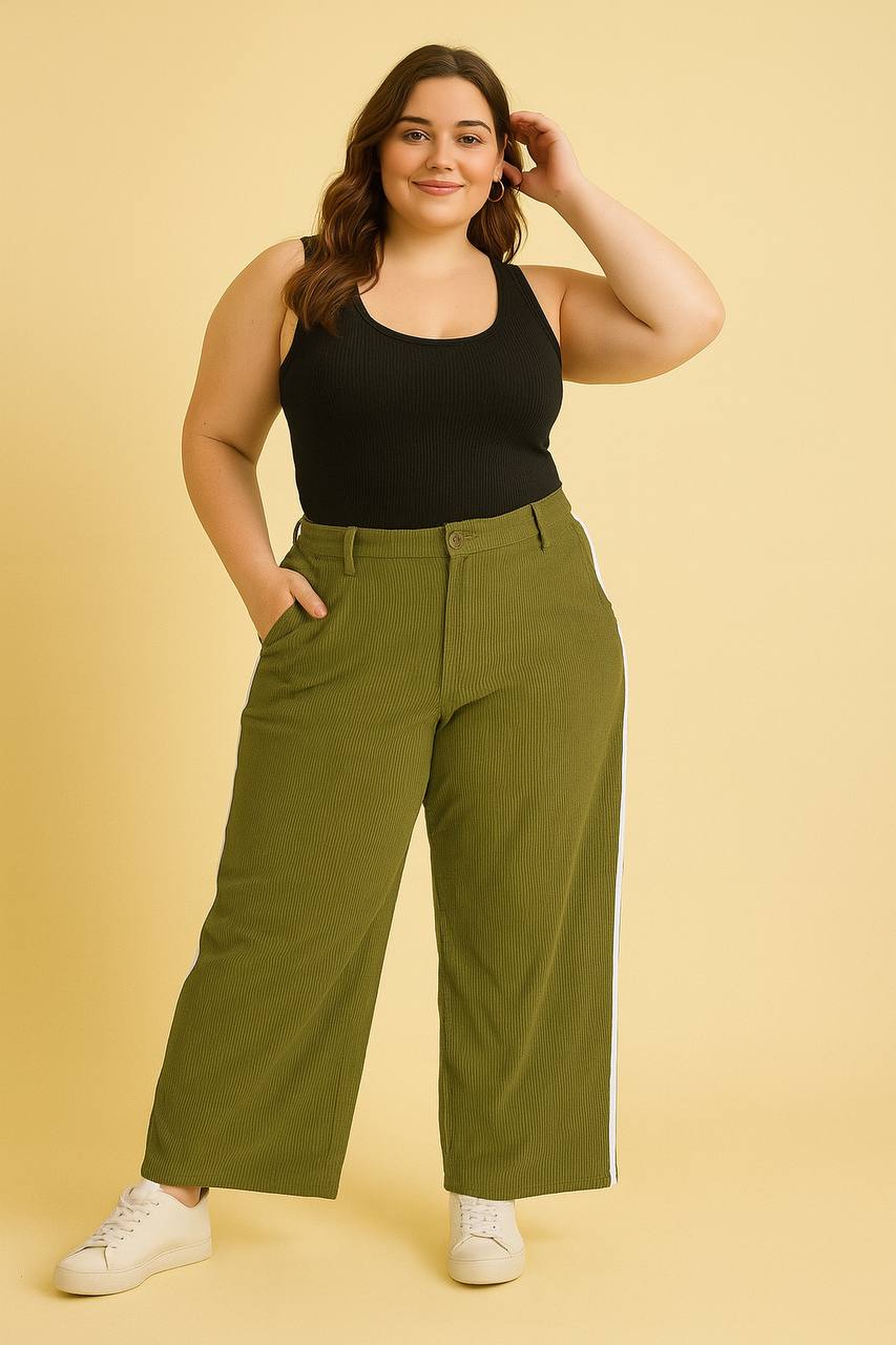 PANTALON PANA BICOLOR COD 5354 foto 1