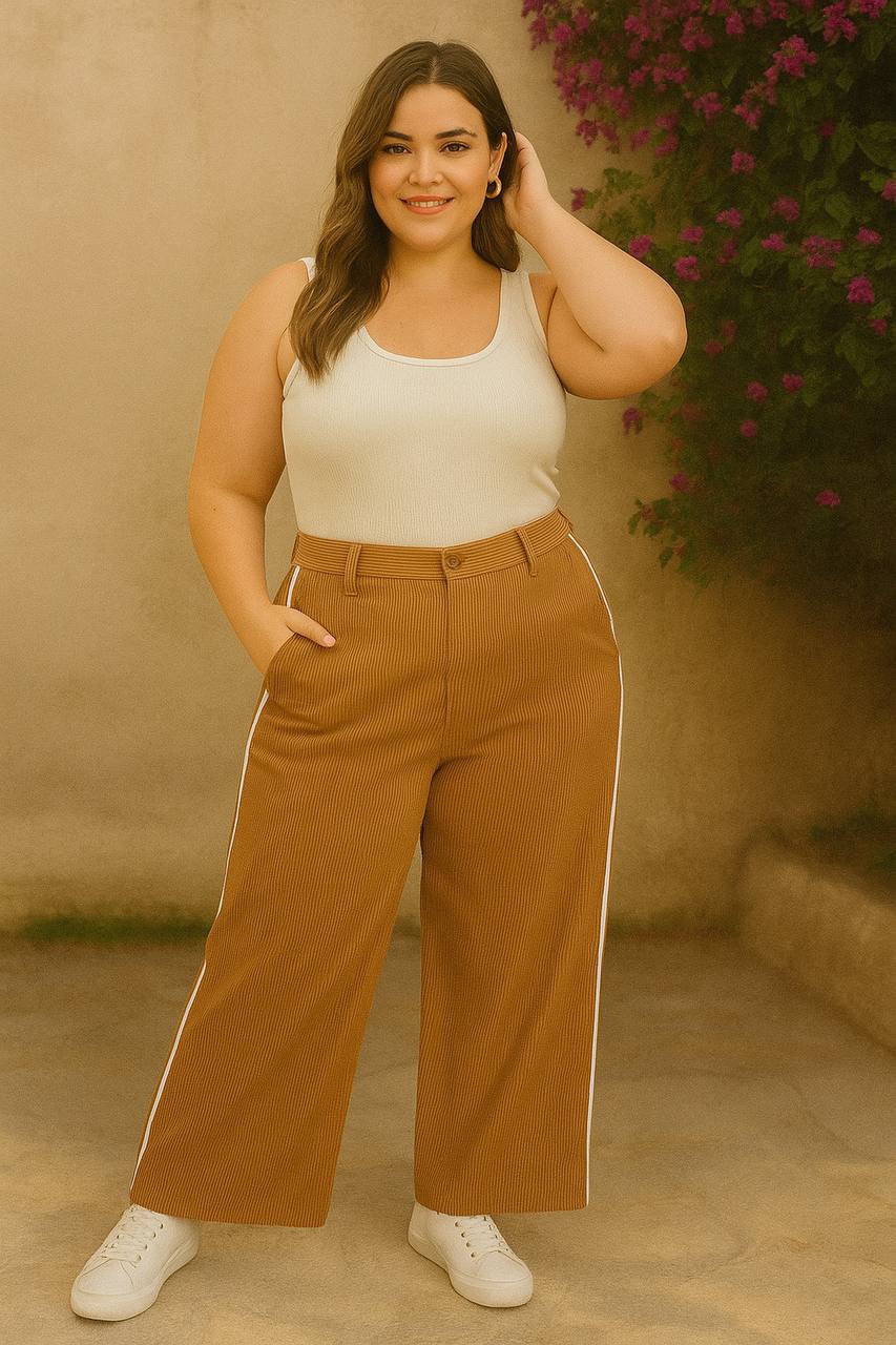 PANTALON PANA BICOLOR COD 5354 foto 7