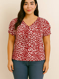 BLUSA ECON MANGA PRINCESA MANCHAS COD 5336 foto 1