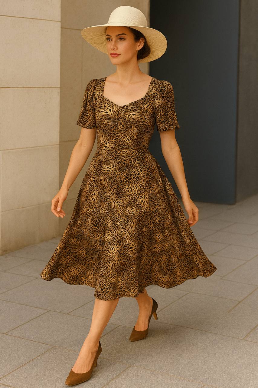 VESTIDO SUPLEX DISENO VARIADO COD 5494 foto 3