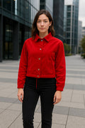 CHAQUETA CROP PUÑO LLANO COD 5541 foto 1