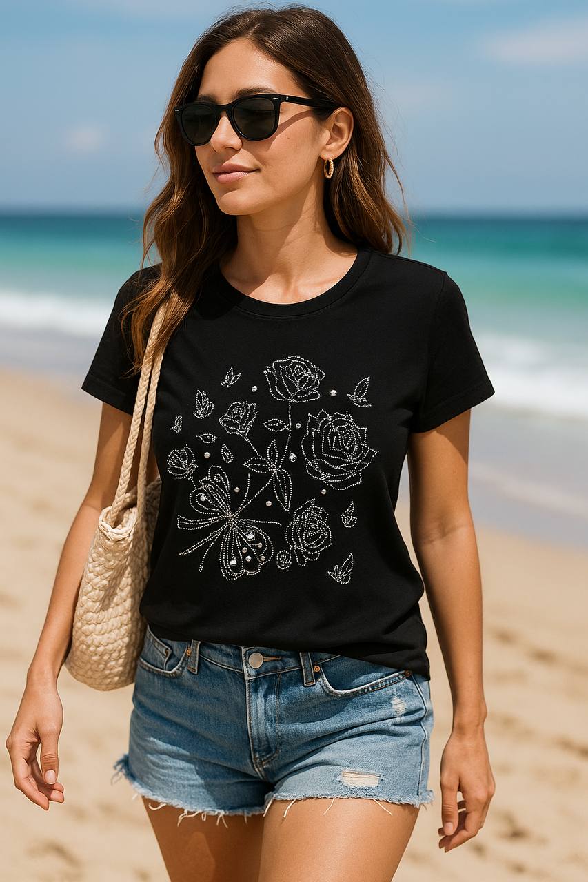 BLUSA BLUSON MARIPOSA FLORES COD 4826 foto 8
