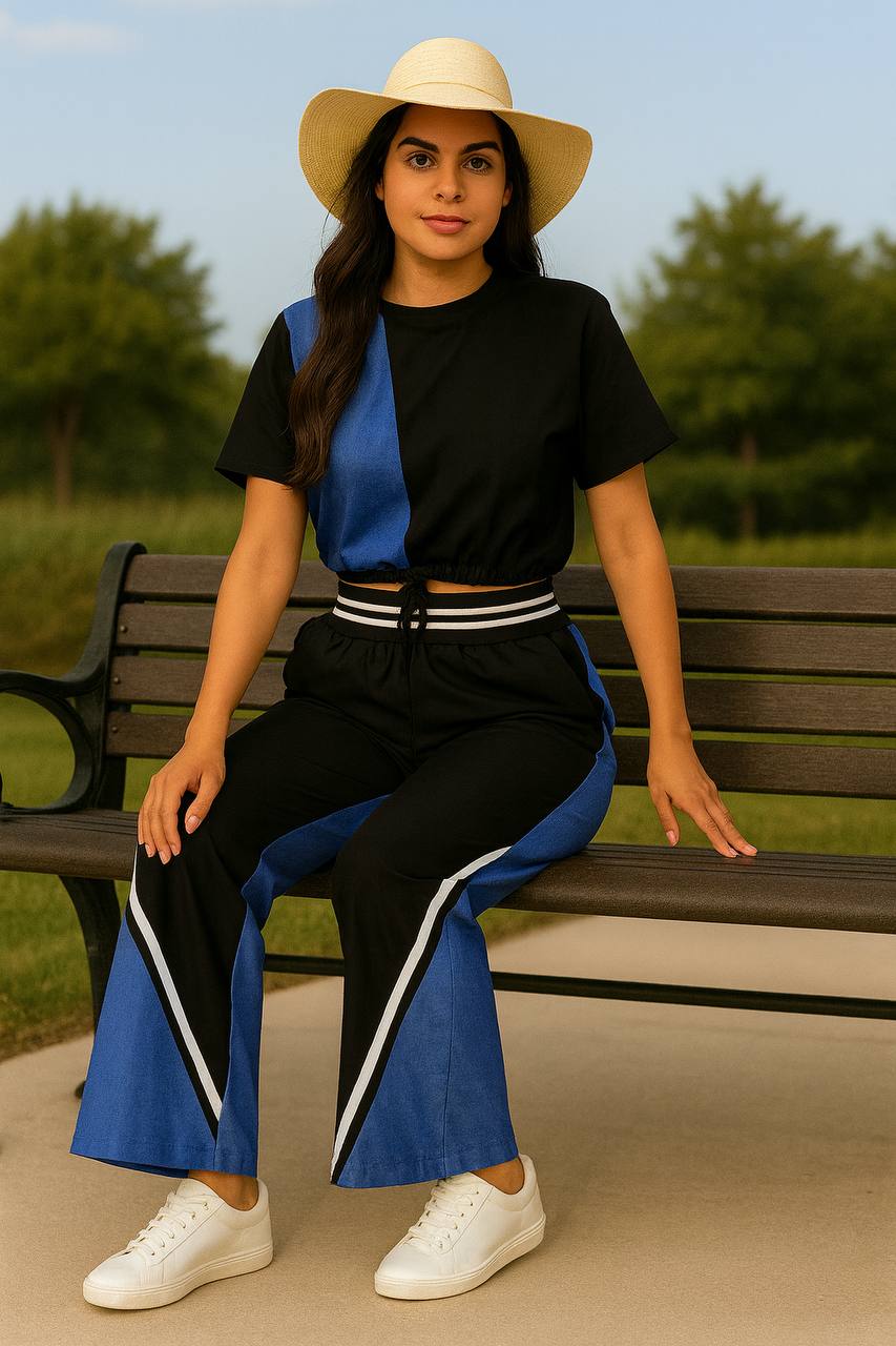 CONJUNTO PANTALON BICOLOR COD 5554 foto 1