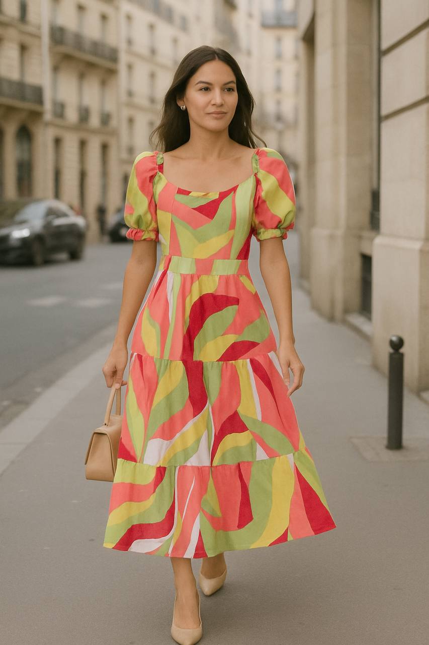 VESTIDO VUELOS TROPICAL COD 5674 foto 5