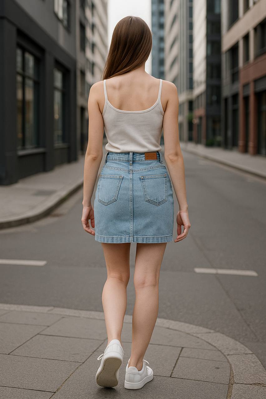 FALDA JEAN NEW FASHION F002 COD 1438 foto 3