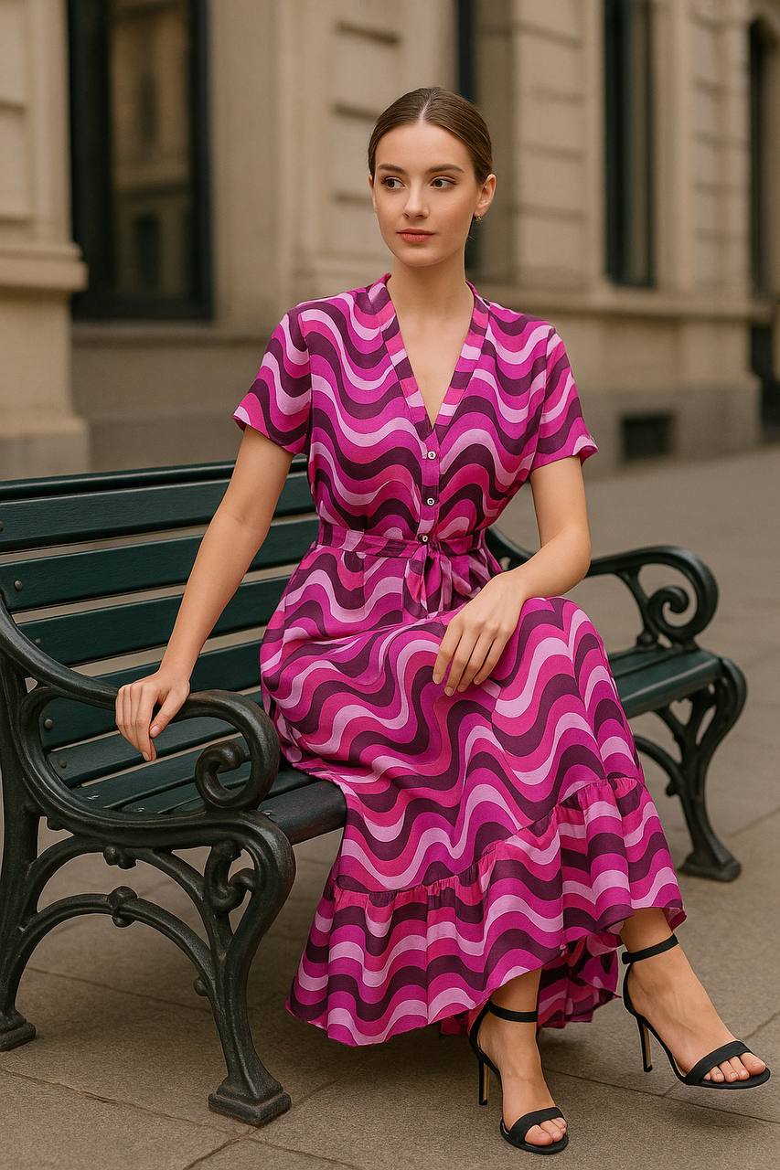 VESTIDO LINO FLOREADO COD 4725 foto 2