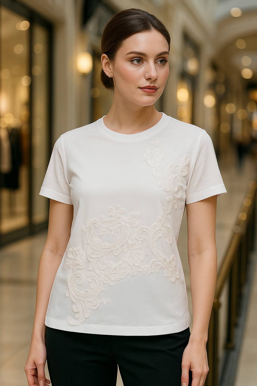 BLUSA ENCAJE LLANO P002 COD 5240 foto 2
