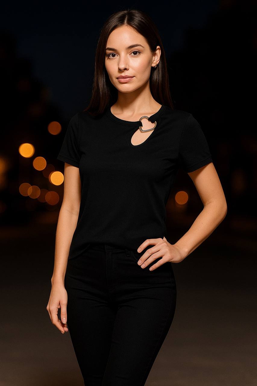 BLUSA SUPLEX APLIQUE CORAZON COD 5754 foto 2
