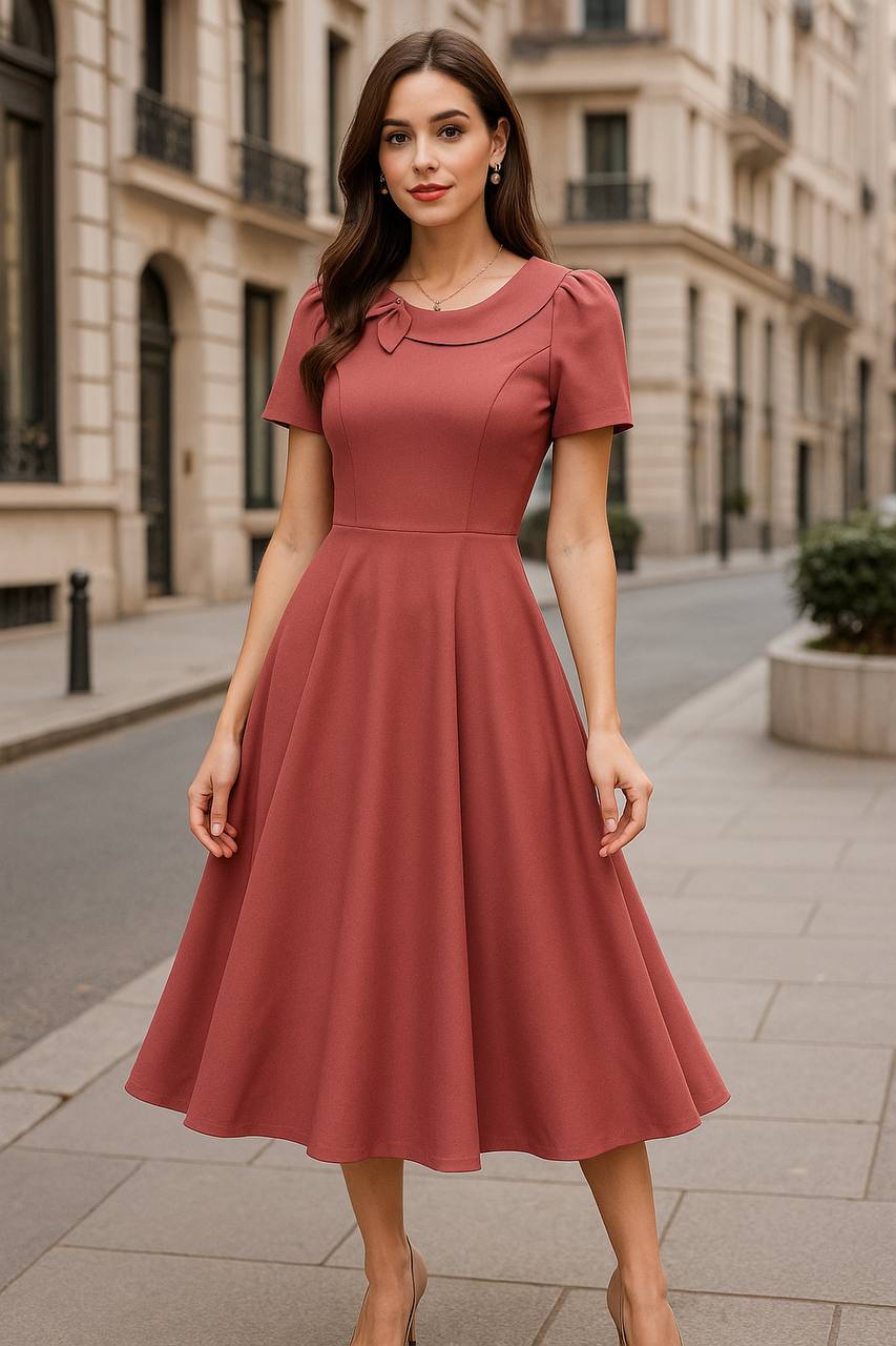 VESTIDO LLANO VUELOS COD 5869 foto 6