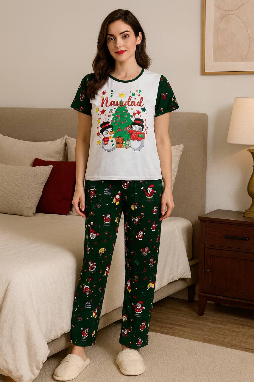 PIJAMA PANTALON PD NAVIDENA COD 6024 foto 3