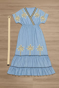 VESTIDO DISEÑO TEJIDO PALMERAS COD 6061 foto 1