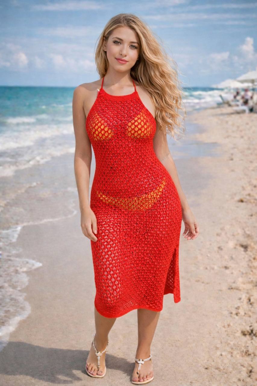 VESTIDO PAREO PLAYERO TIRAS COD 6379 foto 3
