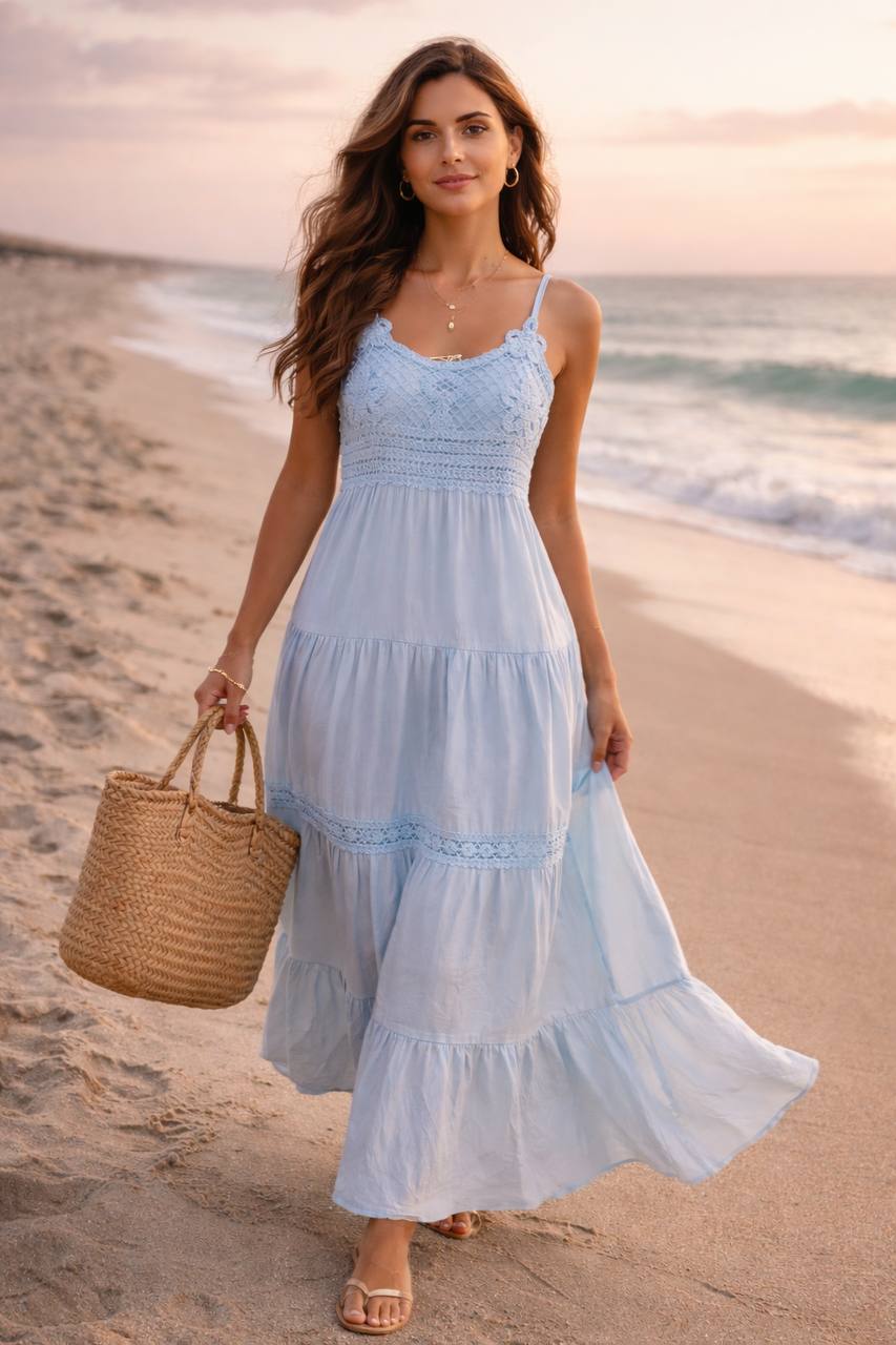 VESTIDO TEJIDO NIDO DE ABEJA K123 COD 6449 foto 1