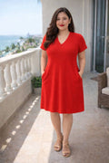 VESTIDO VISCOSA LLANO COD 6500 foto 1