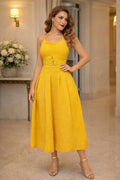 VESTIDO LLANO TIRAS APLIQUE DORADO COD 6749 foto 1