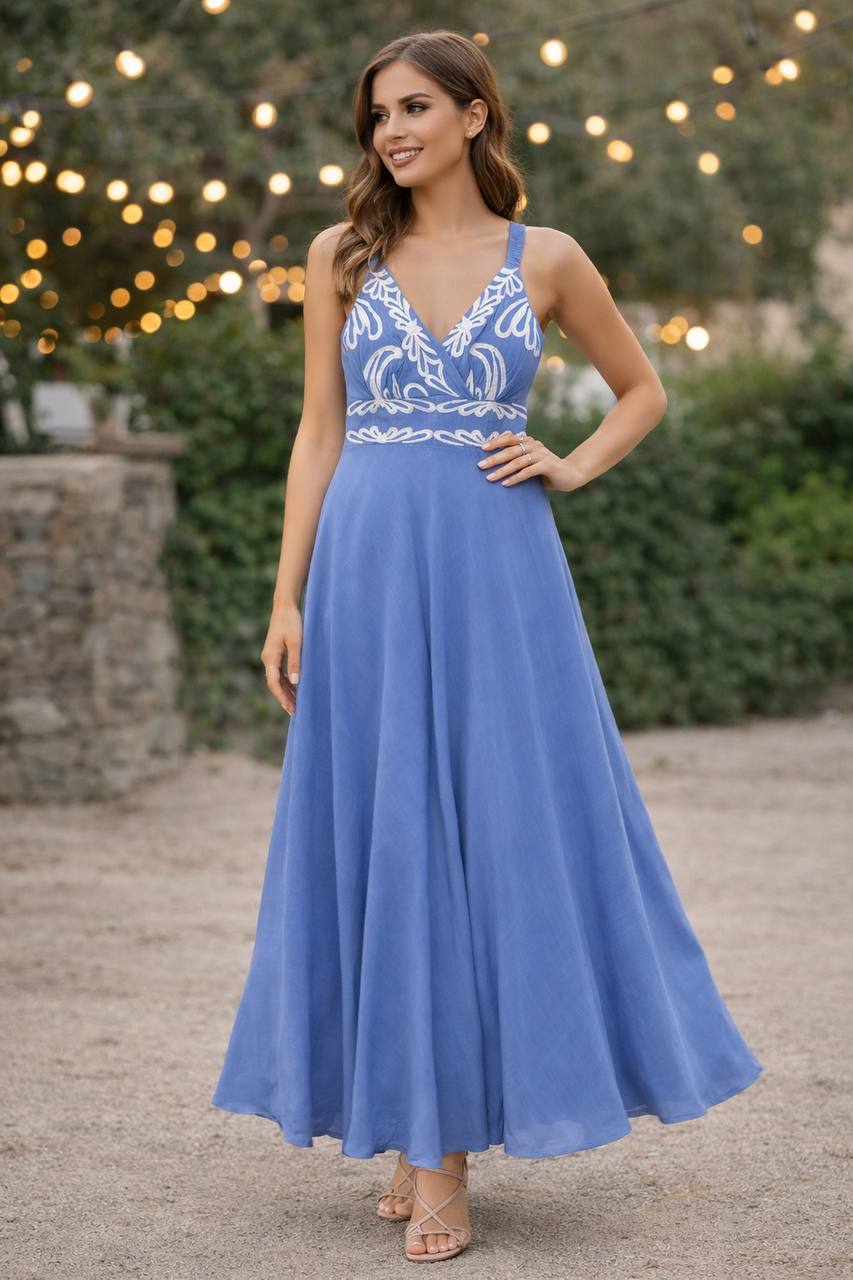 VESTIDO ENCAJE BICOLOR 623 COD 6779 foto 1