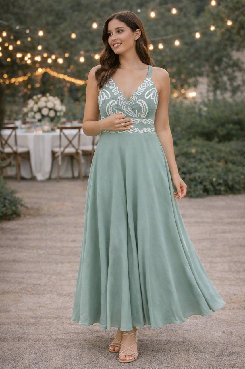 VESTIDO ENCAJE BICOLOR 623 COD 6779 foto 5