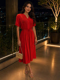 VESTIDO ENCAJE FLORES MT30069 COD 6784 foto 1