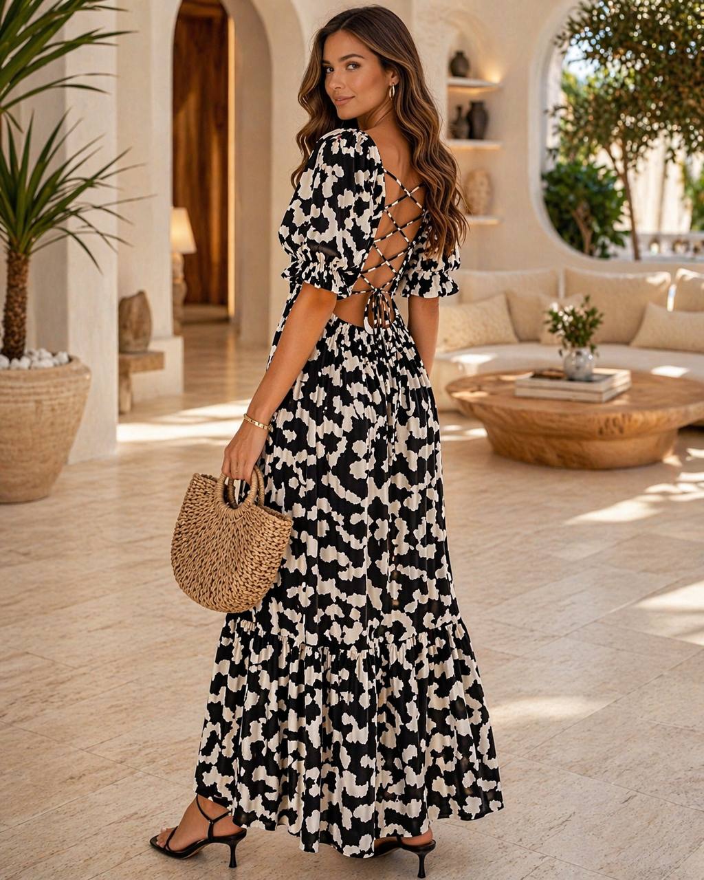 VESTIDO PARA AMARRAR DISENO VARIADO COD 6751 foto 7