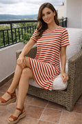VESTIDO RAYAS VISCOSA COD 6863 foto 1