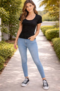 BLUSA LLANA RIB ACANALADO COD 6850 foto 1