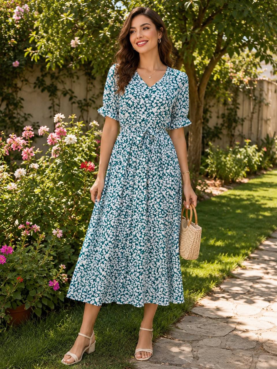 VESTIDO FLOR 71361 COD 7004 foto 3