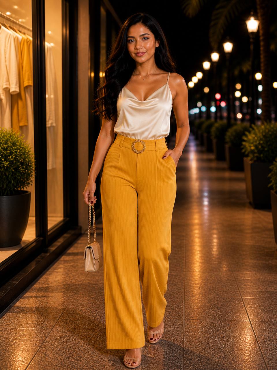PANTALON APLIQUE CUADRADOS COD 6974 foto 4