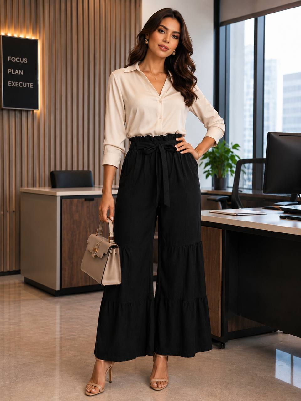 PANTALON LLANO 8464 COD 6993 foto 1