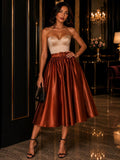 FALDA SATINADA COD 7095 foto 1