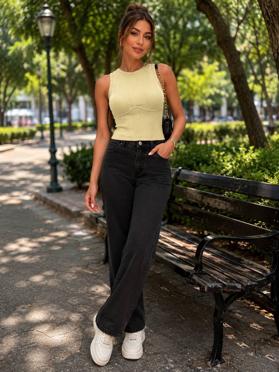 BLUSA RIB LLANO WE363 COD 7308 foto 3