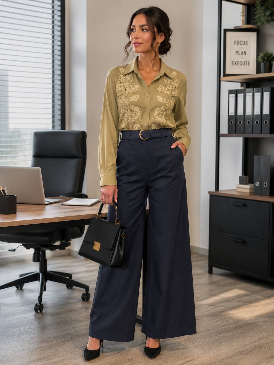 PANTALON LLANO Z1397 COD 7370 foto 2