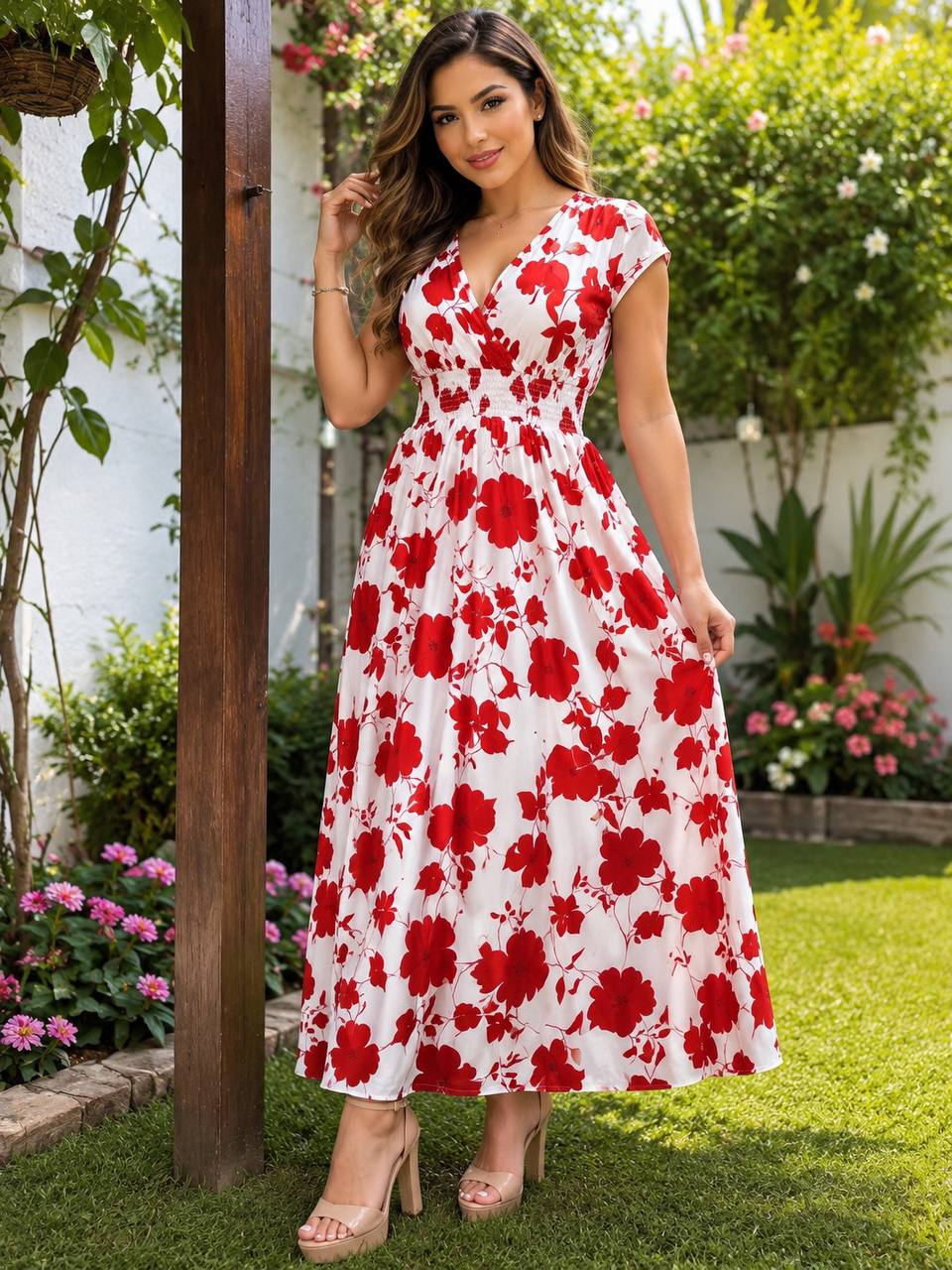 VESTIDO HOJAS 52002 COD 7443 foto 4