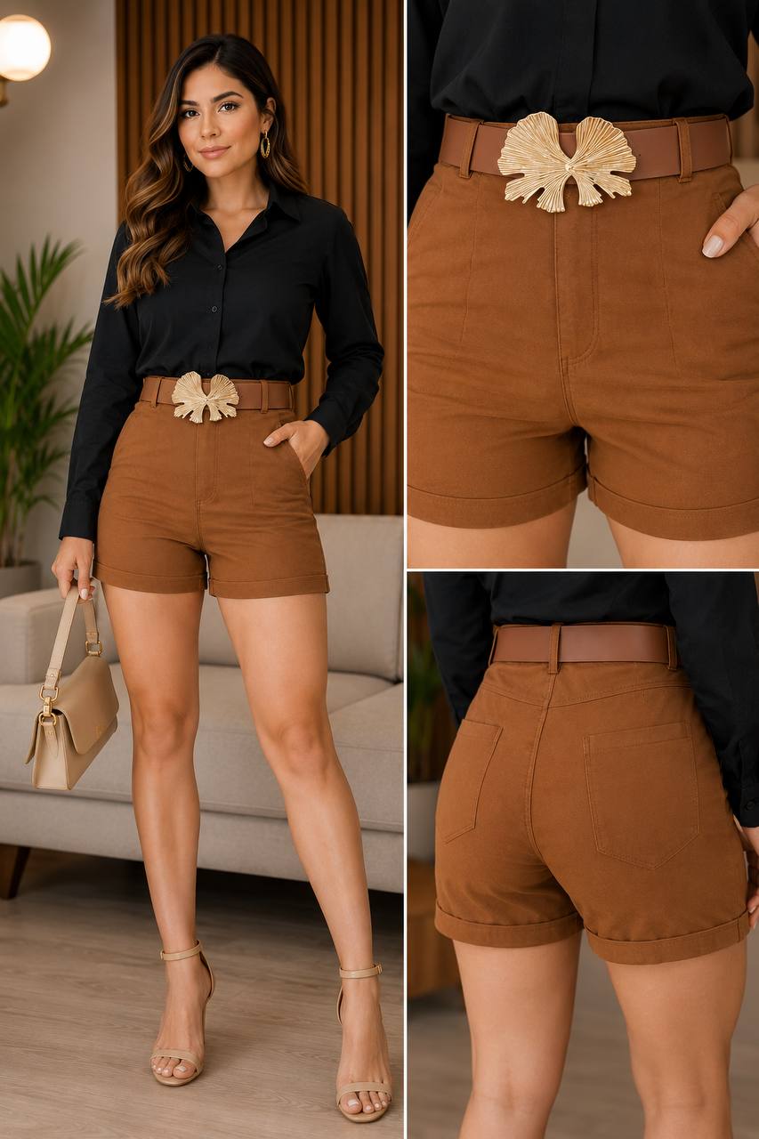SHORT LLANO A11043 COD 7553 foto 1