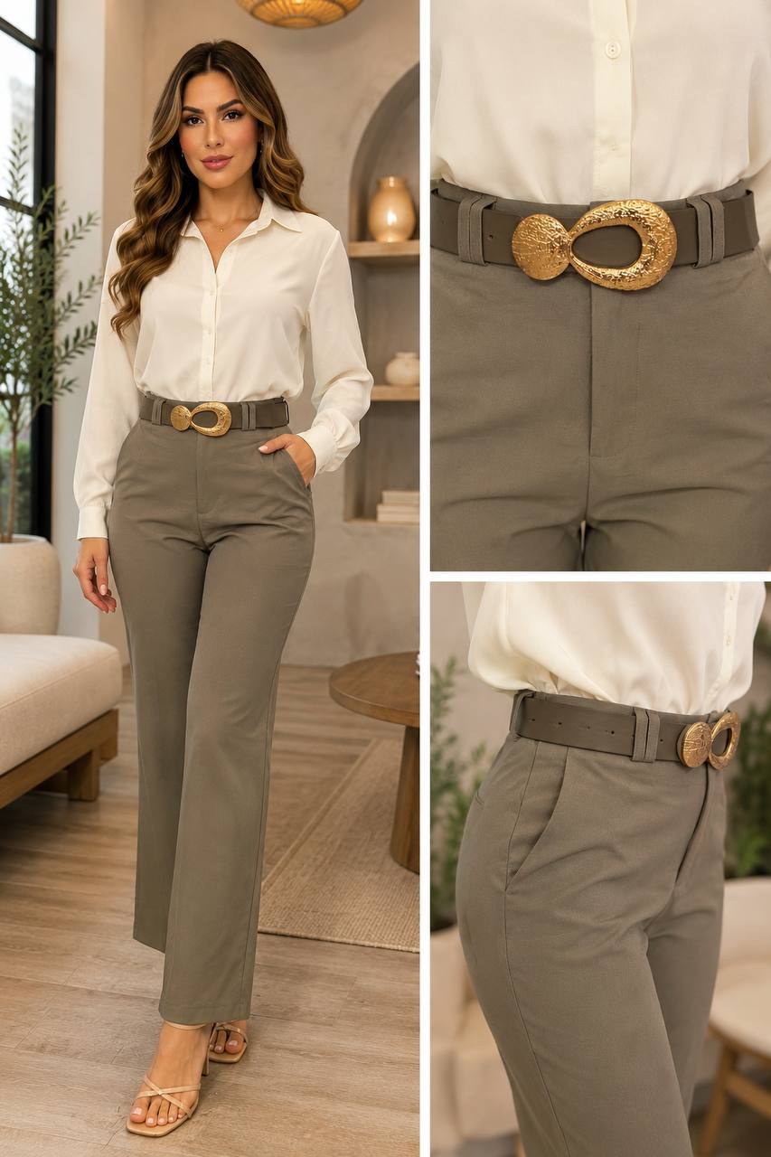 PANTALON LLANO A83939 COD 7579 foto 1