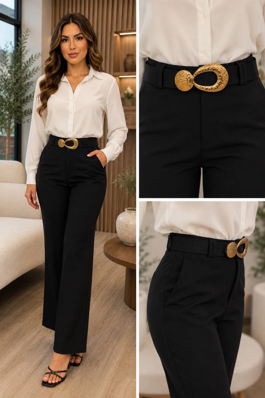 PANTALON LLANO A83939 COD 7579 foto 2
