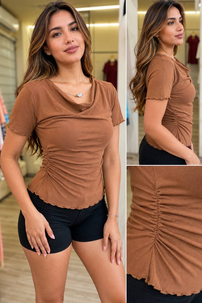 BLUSA LLANA 31825 APLIQUE COD 7599 foto 1