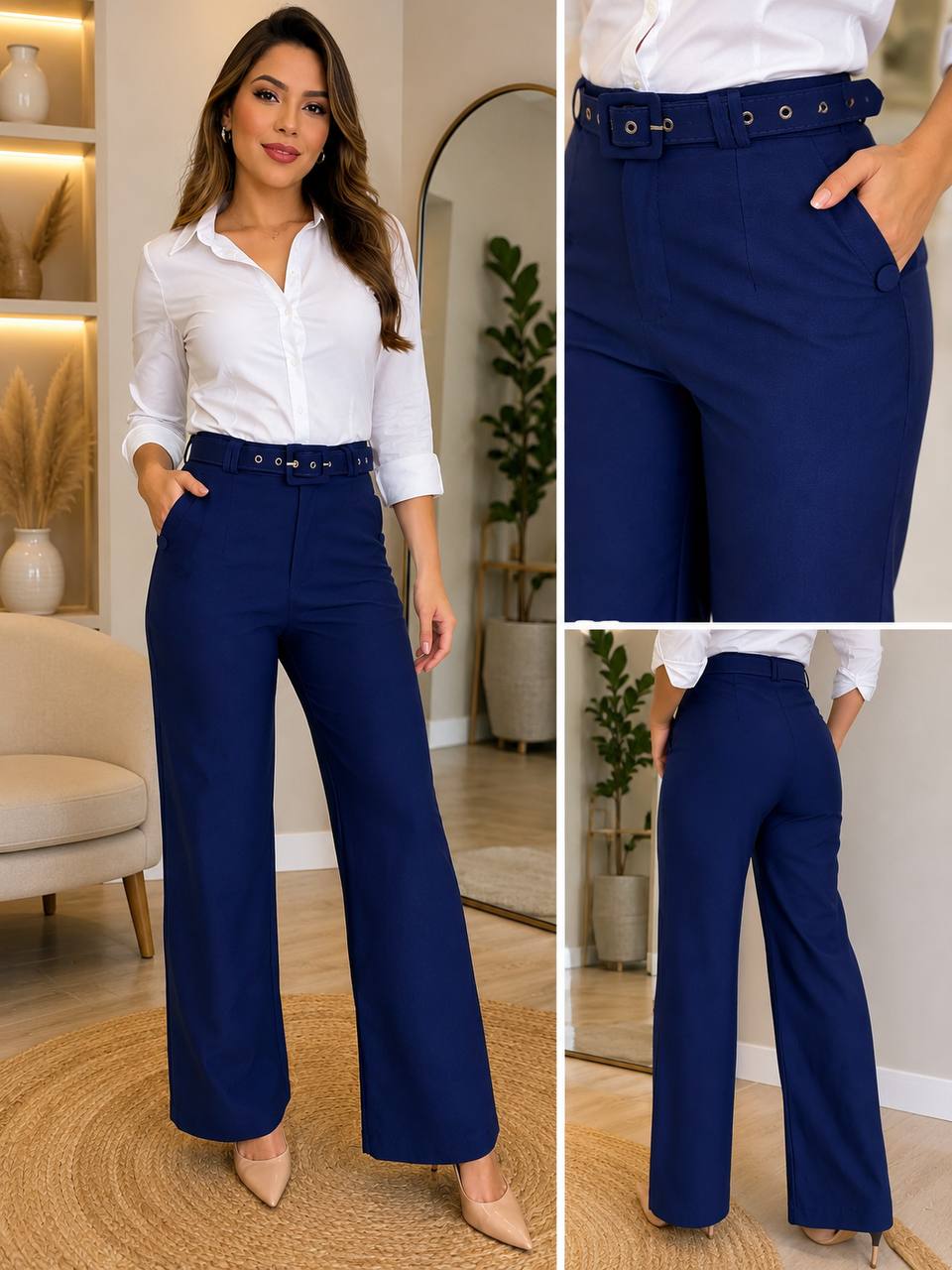 PANTALON GARBARDINA LLANA 21089 COD 7595 foto 1