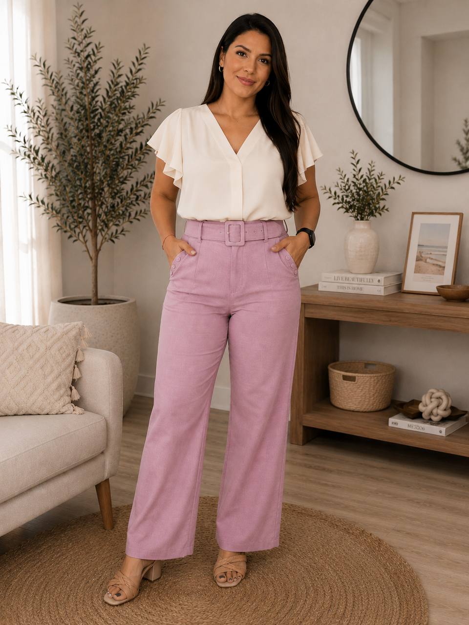 PANTALON GARBARDINA LLANA 21089 COD 7595 foto 4