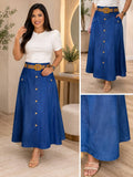 FALDA TELA JEAN 51697 COD 7610 foto 1