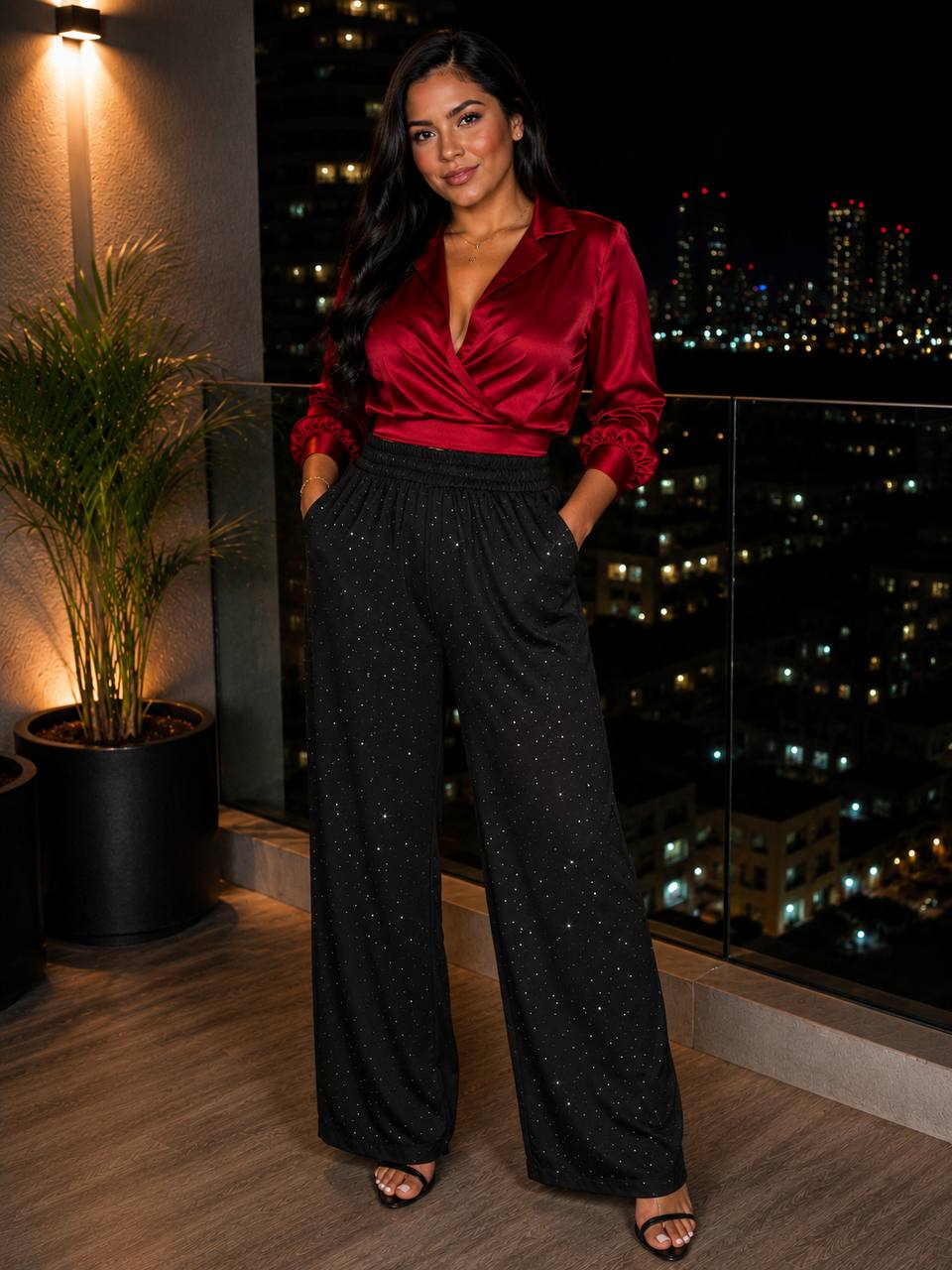 PANTALONES BRILLANTES 21123 COD 7658 foto 1