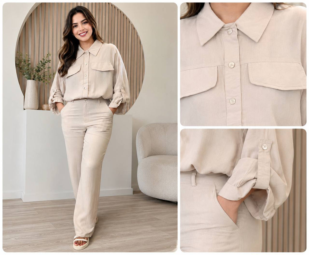 CONJUNTO PANTALON LLANO Z1441 COD 7653 foto 1