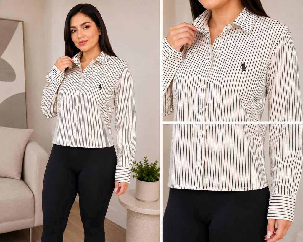 CAMISA RAYAS B62299 COD 7692 foto 1