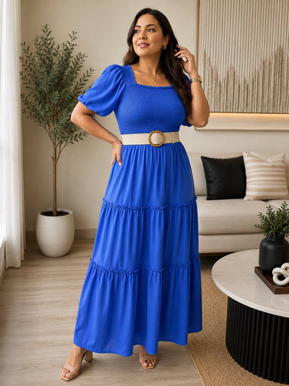 VESTIDO NIDO DE ABEJA 52029 COD 7639 foto 5