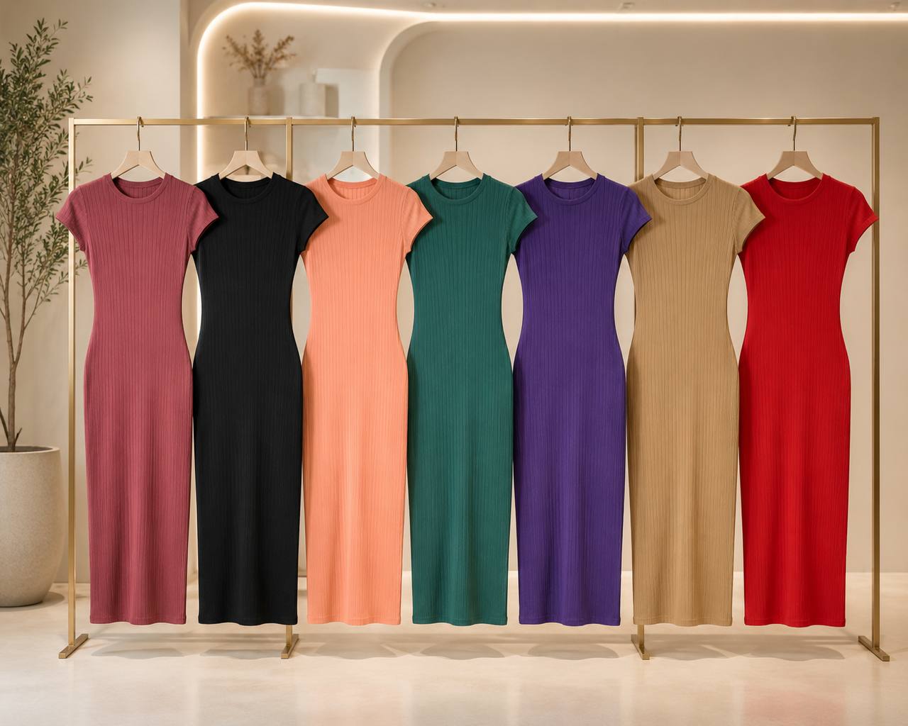 VESTIDO RIB ANACALADO DUO COD 7709 foto 4