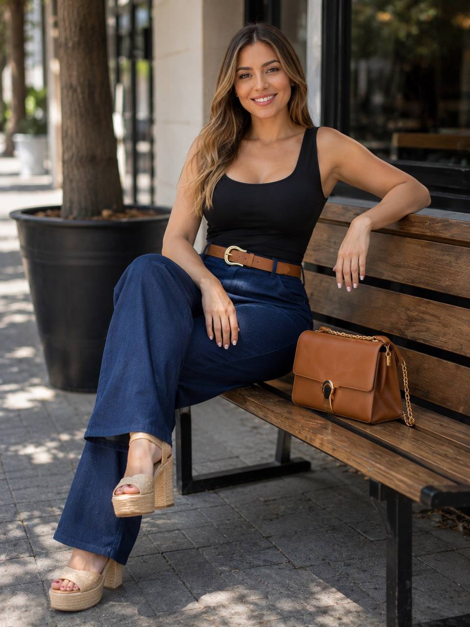 PANTALON TELA JEAN COD 7711 foto 2