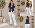 CHALECO TELA JEAN B66066 COD 7735 foto 1