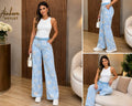 PANTALON ENCAJE BICOLOR COD 7776 foto 1