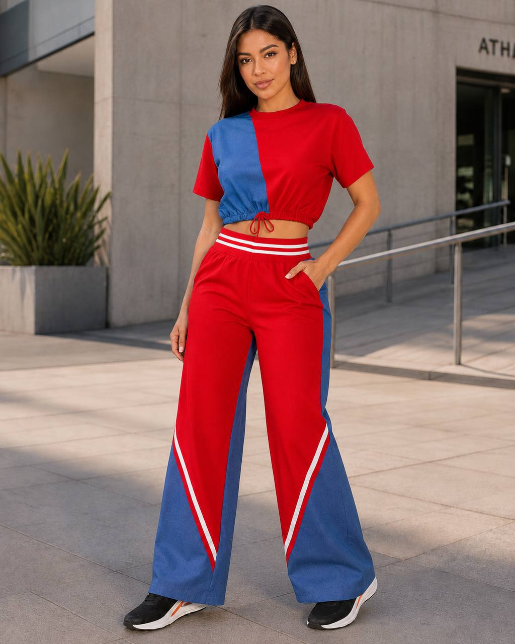 CONJUNTO PANTALON BICOLOR foto nueva 2
