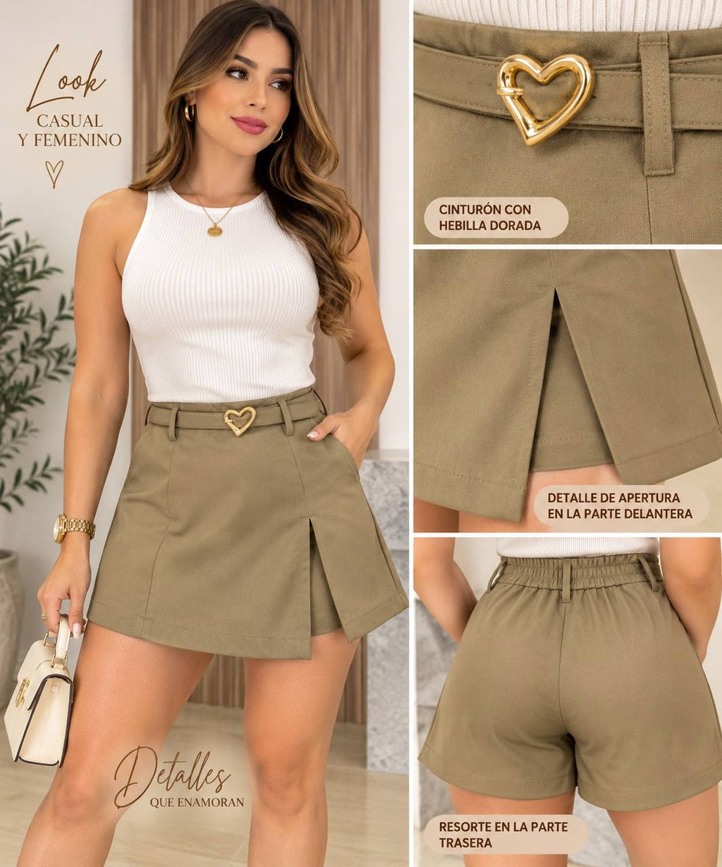 FALDA SHORT Z1567 COD 7953 foto 2