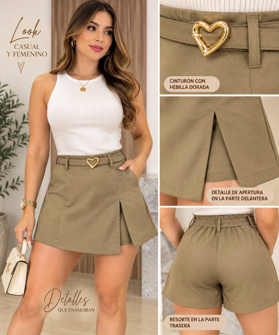 FALDA SHORT Z1567 COD 7953 foto 2